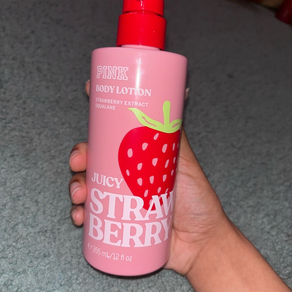PINK Victoria's Secret Strawberry Body Care Set